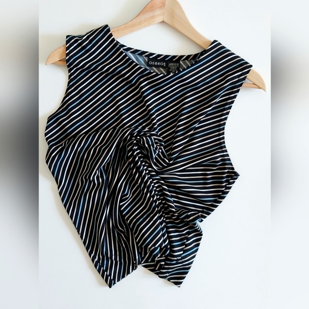 George Striped Women's Top Blouse